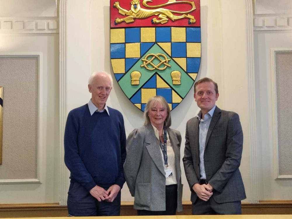 Cllrs Graham Jeal, Paul Wood and Penny Milnes. Image credit: LDRS.