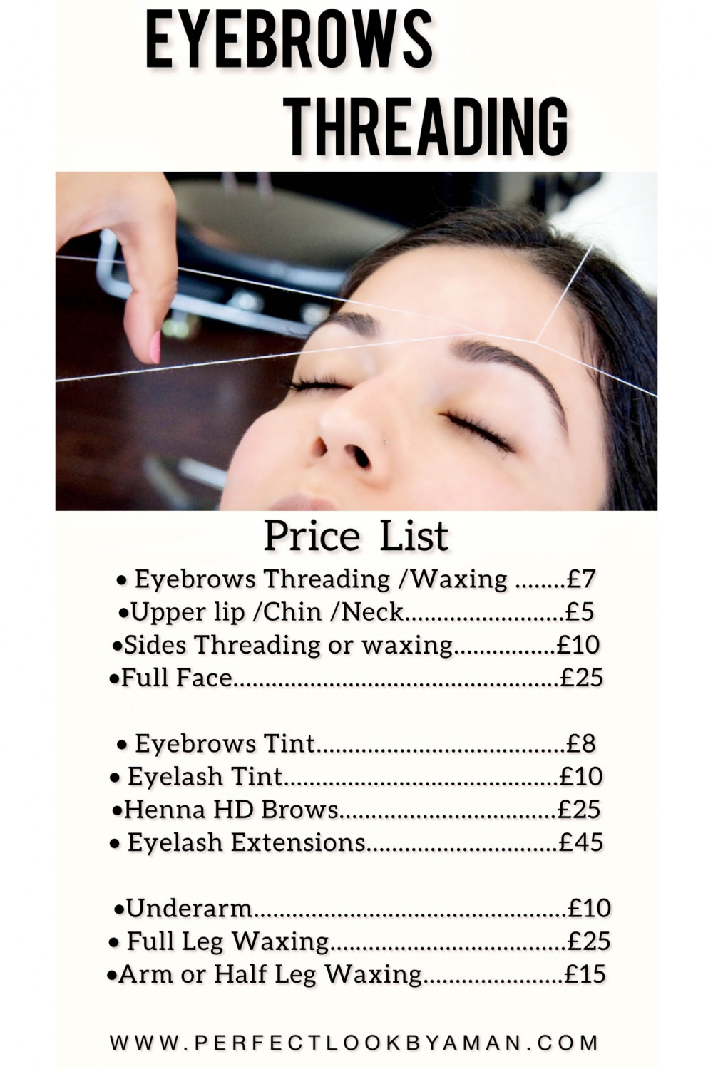 Beauty treatments available