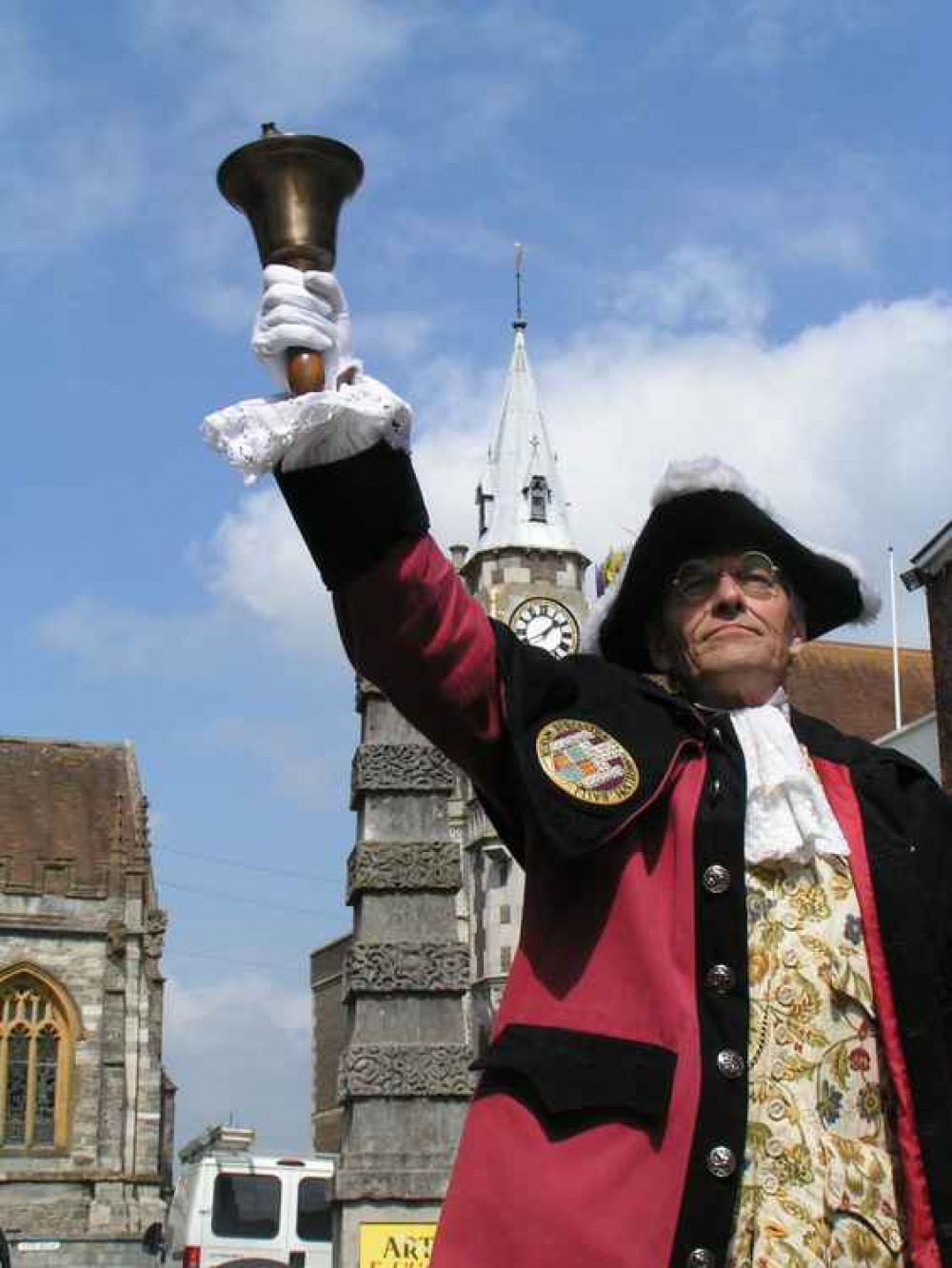 Town crier and incoming Mayor of Dorchester, Alistair Chisholm