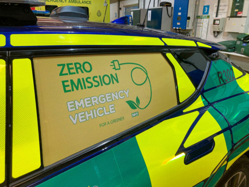 Macclesfield: An EV used by North West Ambulance service, pictured in 2022. (Image - North West Ambulance Service)