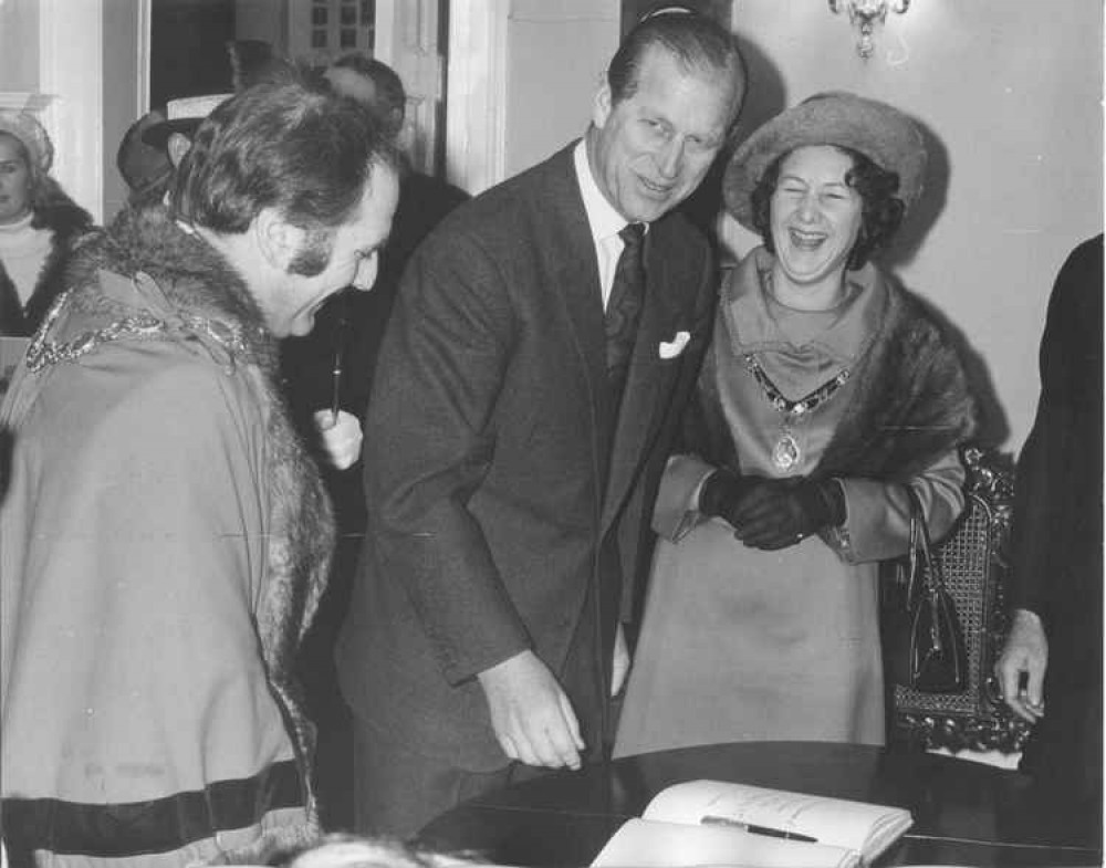 Prince Philip visited Cowbridge in 1972 (Image via Cowbridge History Society)