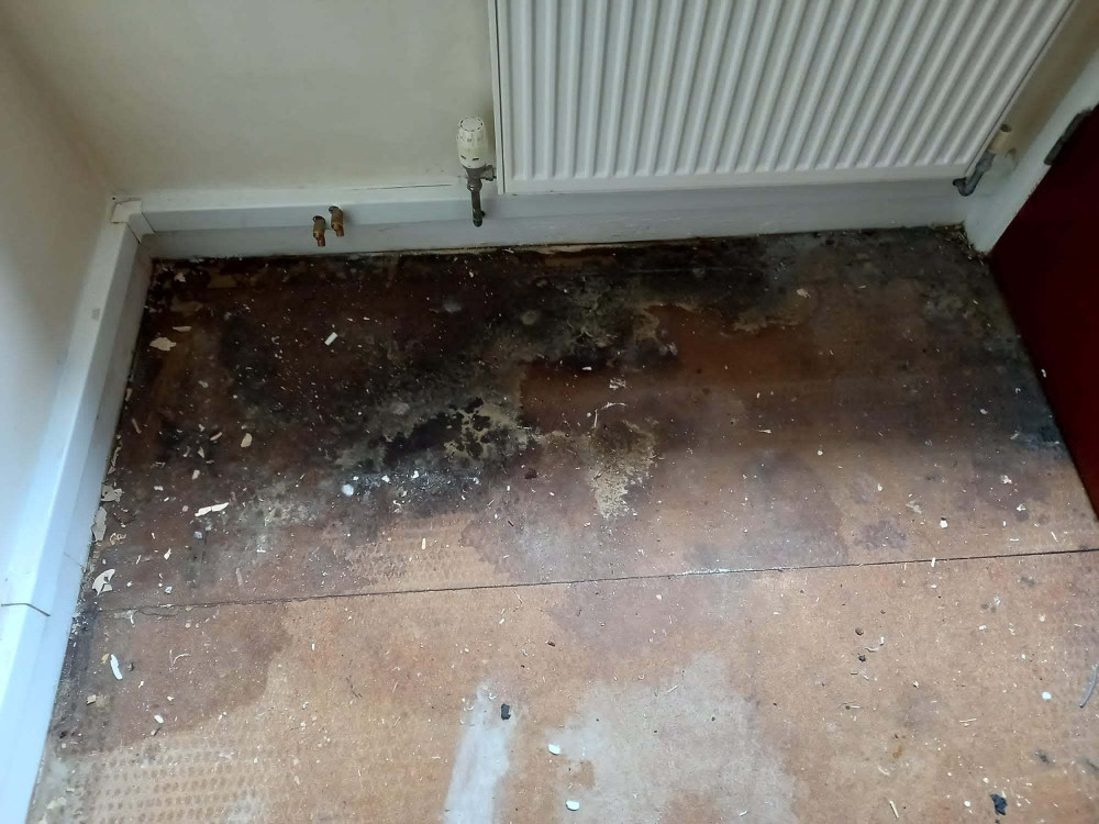 A bare concrete floor in social housing accommodation in Cornwall (Pic: Hidden Help) A bare concrete floor in social housing accommodation in Cornwall (Pic: Hidden Help)