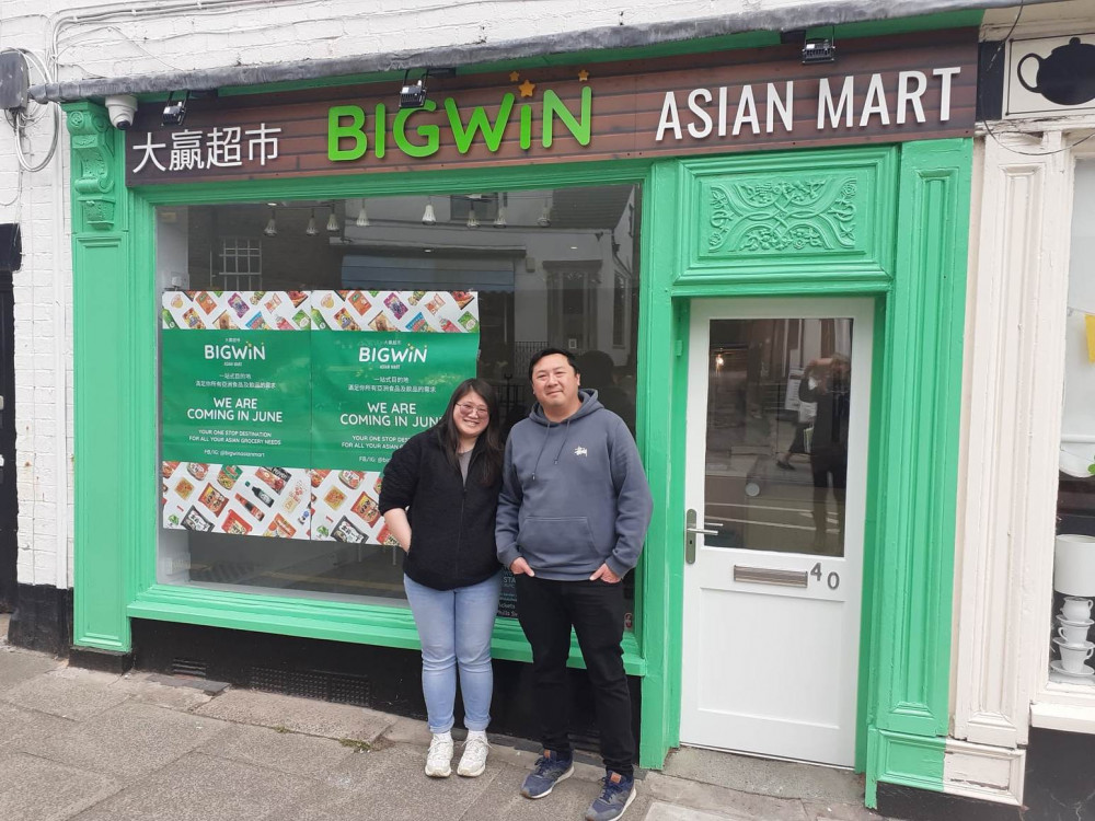 Edwin Cheung and Lyn Deesit are opening Bigwin Asian mart in High Street next month. (Photo: Nub News) 