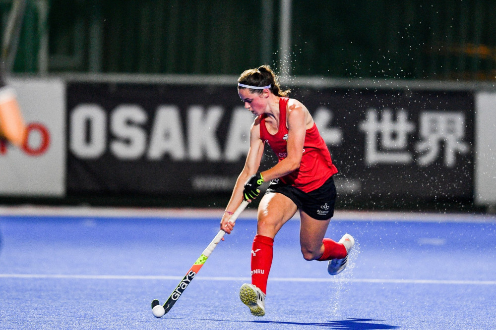 Sandbach girl Maddie Goodman in action playing for Wales (Photo: Jan Roberts) 