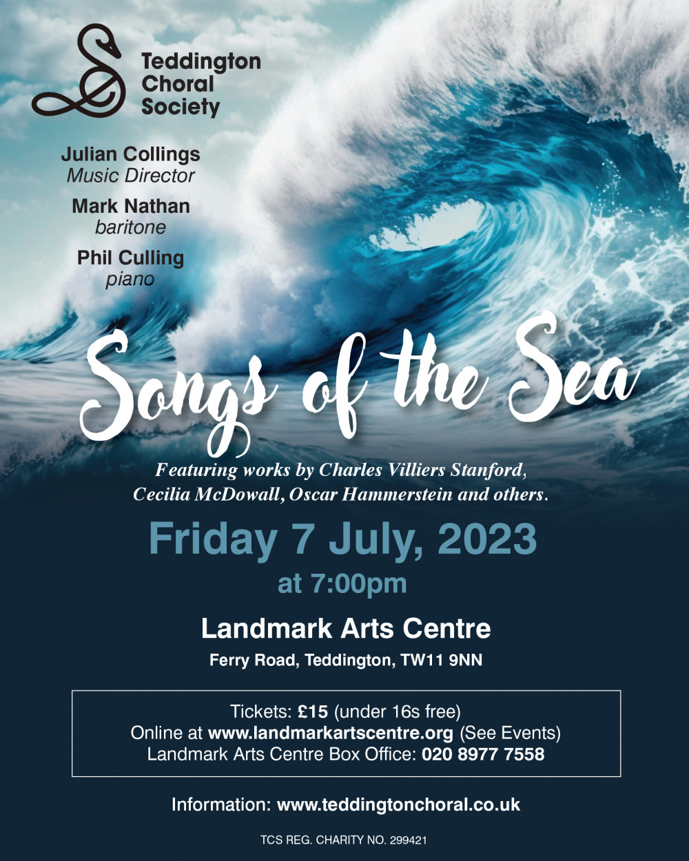 Teddington Choral Society Summer Concert: "Songs of the Sea" Teddington Choral Society Summer Concert: "Songs of the Sea"
