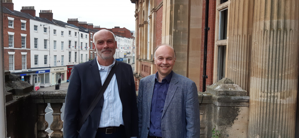 Cllr Ian Davison (right) with new deputy leader Cllr Chris King (image via LDRS)