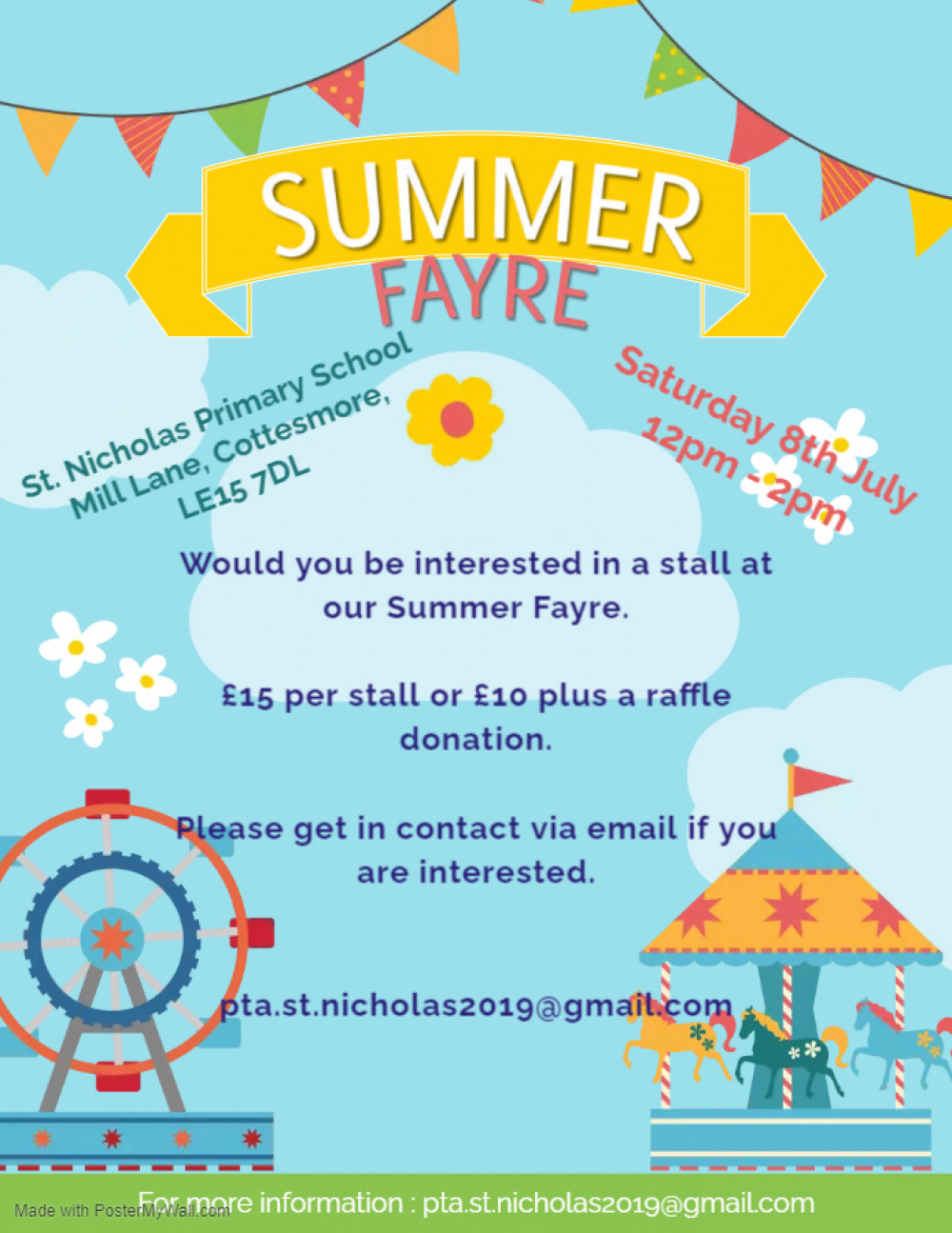 Cottesmore Summer Fair flyer. 