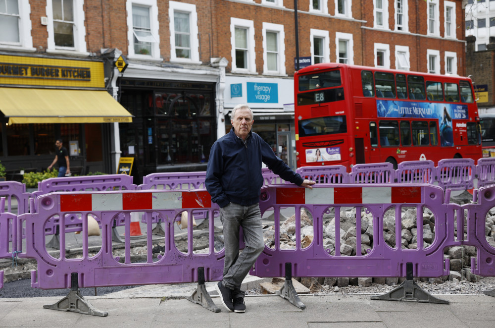 Road works in Ealing in west London, Britain 22 May 2023. Photo: Facundo Arrizabalaga/MyLondon.