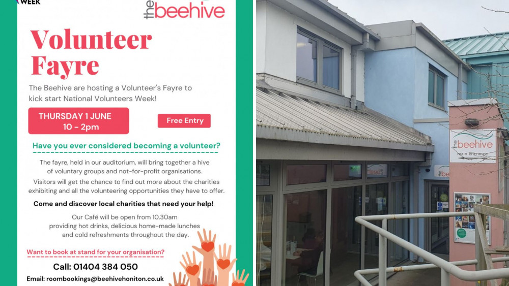 L: Volunteer Fayre R: The Beehive (Nub News)