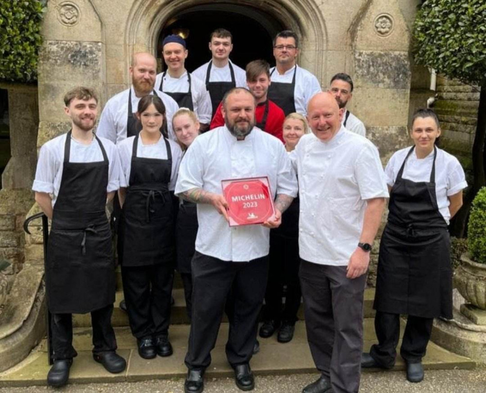 The Hambleton Hall team celebrating their award. Image credit: Hambleton Hall / Facebook. 