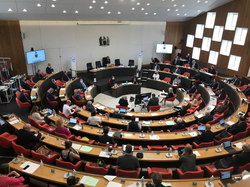 Cornwall Council Chamber (Image: LDRS) 