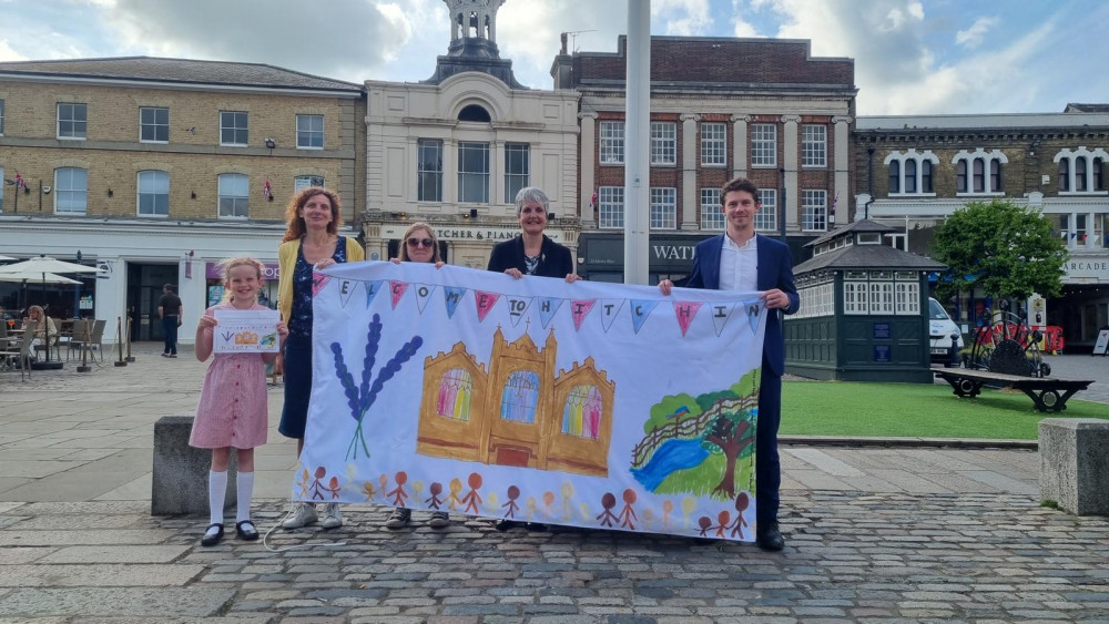 Hitchin Town Centre Flag Design Competition. CREDIT: Hitchin BID