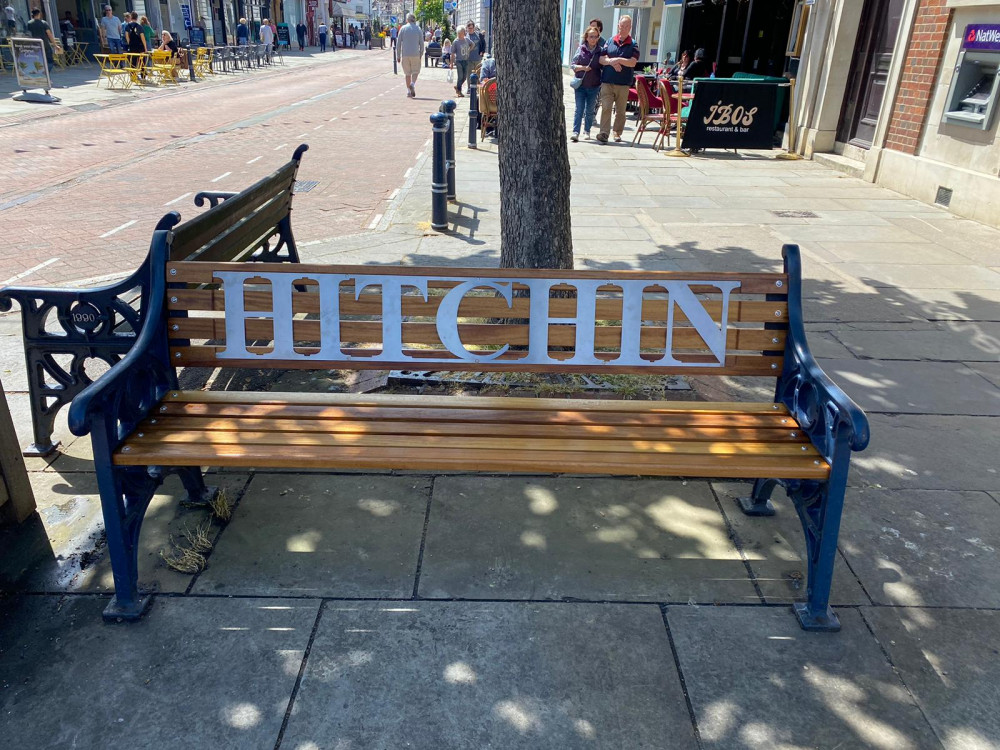 Have you seen a new bench in Hitchin town centre? CREDIT: Hitchin BID