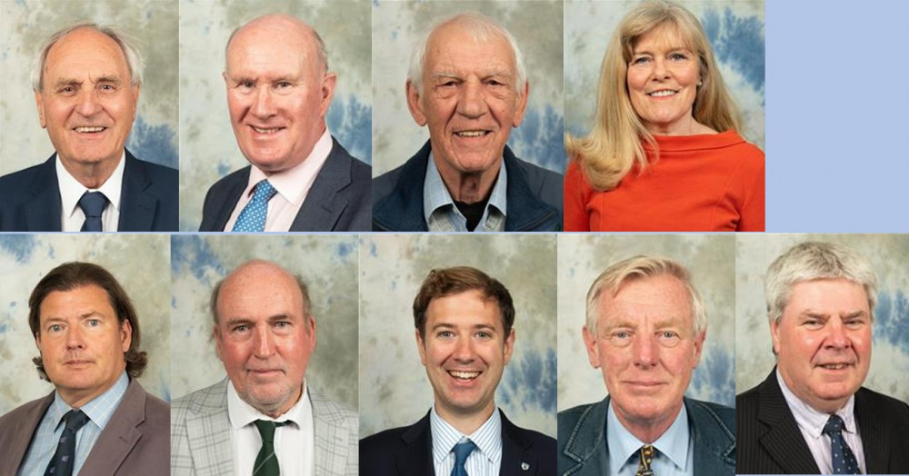 Devon's ruling cabinet is dominated by men (Images: DCC)