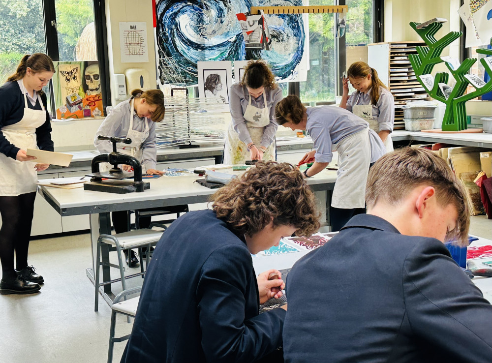 Art students hard at creation (Picture: RHS)