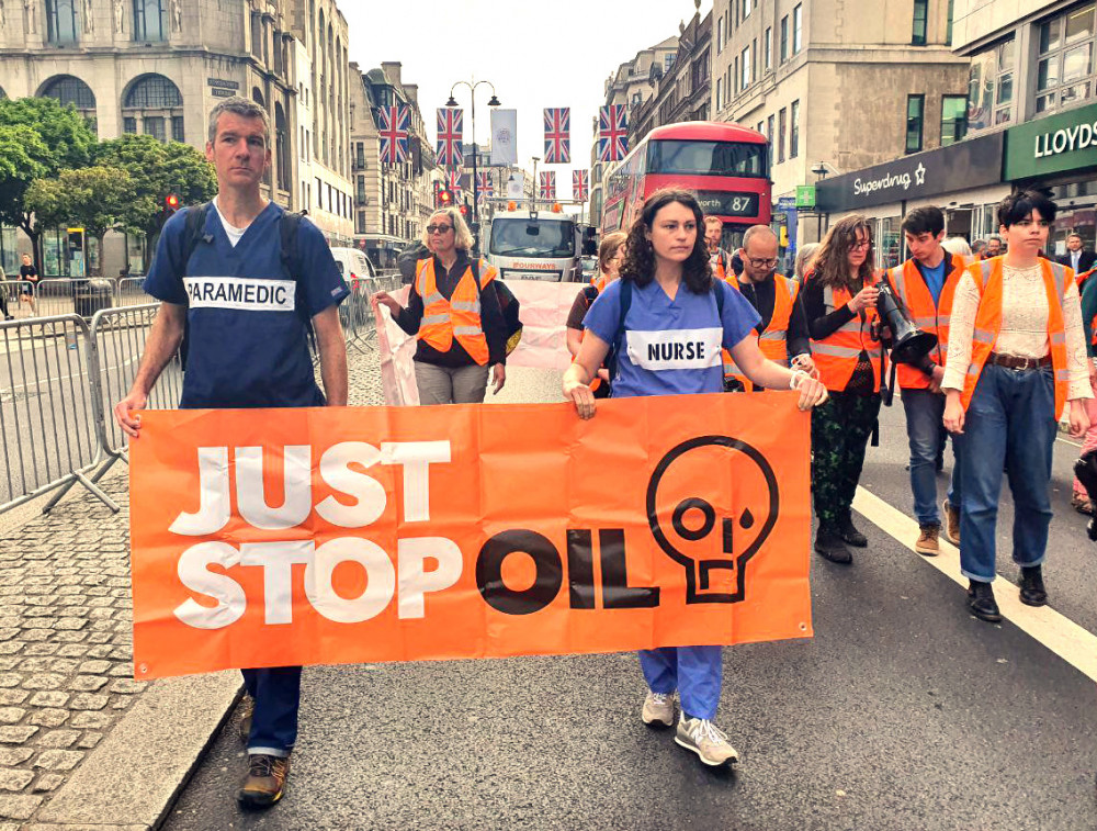 Just Stop Oil campaigners have been holding slow marches in London