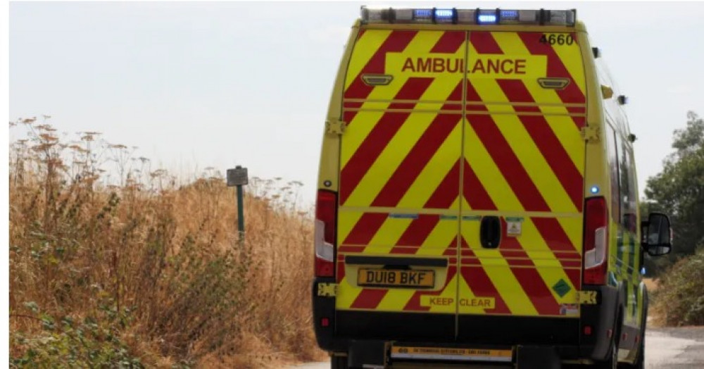 Emergency services were called to the scene on Banbury Road at around 7am this morning (Image via West Midlands Ambulance Service)