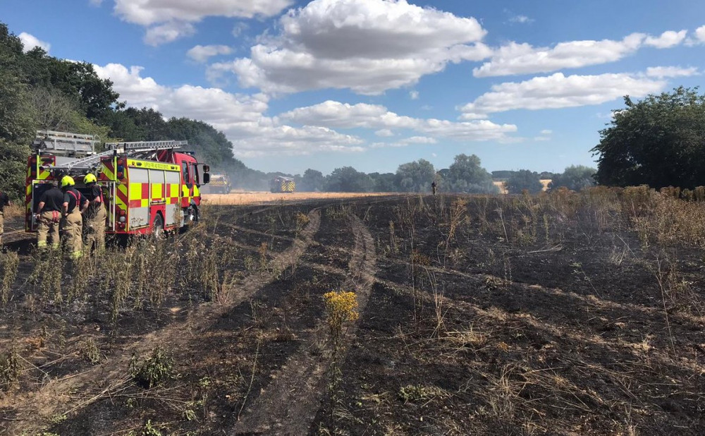 Field fire (Picture: SFRS)