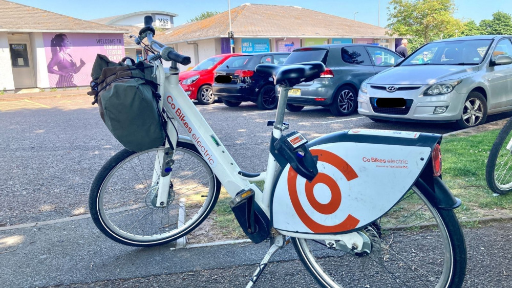 An electric Co Bike in Exmouth (Nub News/ Will Goddard)