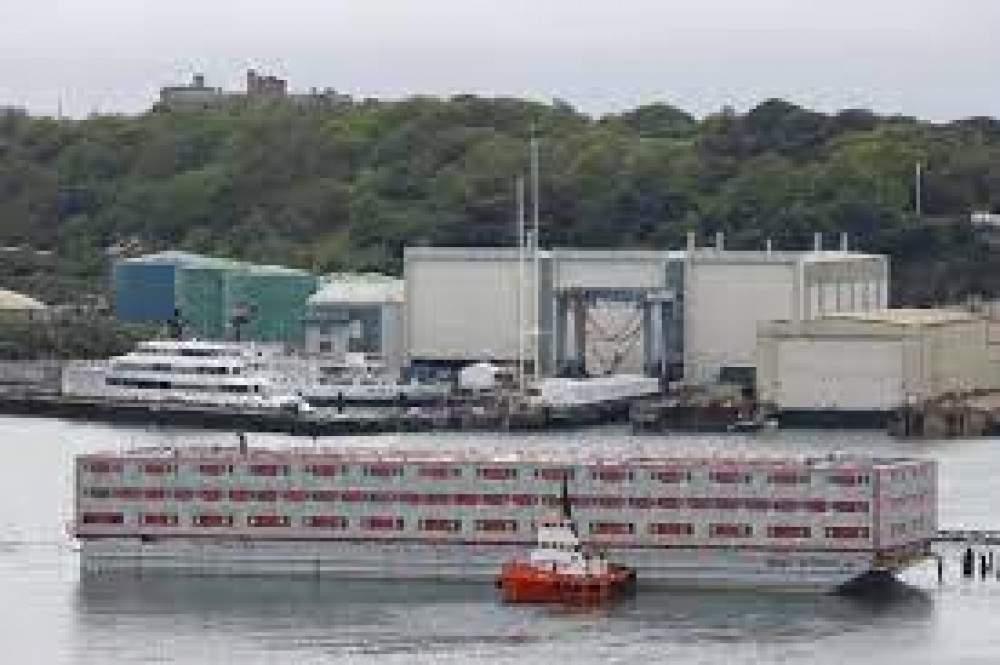 Immigrant barge that would house asylum seekers (Picture: Wiki)