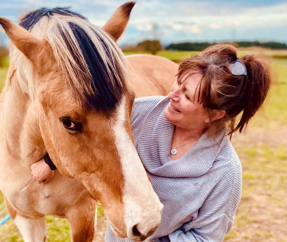 Horse and People Project founder Louise Gillard-Owen with a horse Horse and People Project founder Louise Gillard-Owen with a horse