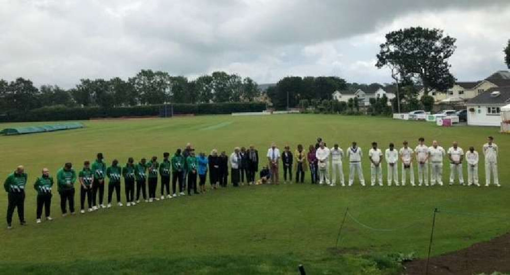 A minute's silence was held at the weekend's match