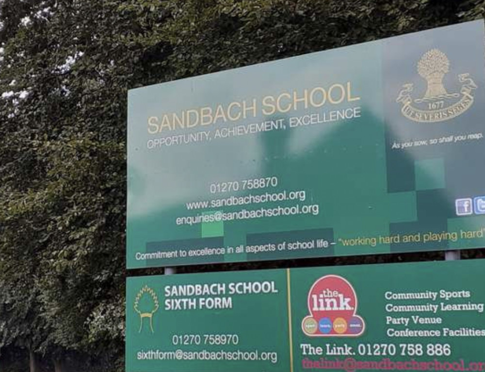 Sandbach School, of Crewe Road. (Image - Sandbach Nub News)