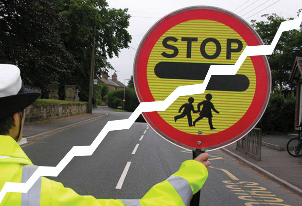 Constrasting perceptions on crossing patrol service.