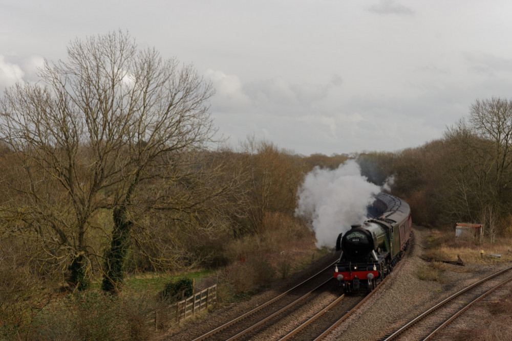 Flying Scotsman will pass through Warwickshire as part of The Chesterman express on Saturday (Image by Ken Chitty)