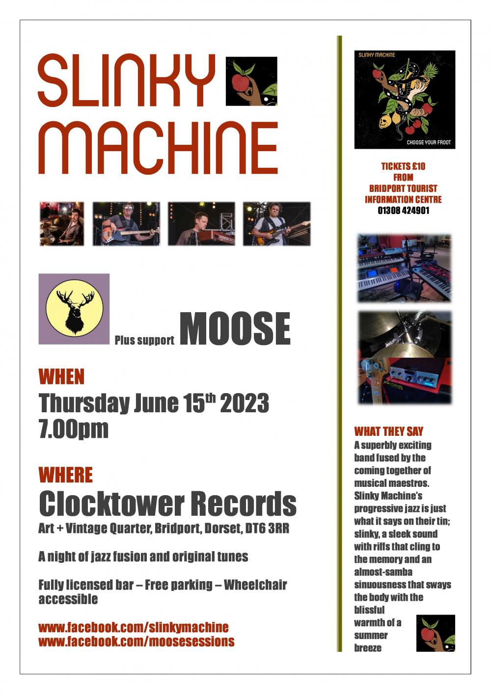 Slinky Machine Jazz Fusion Funk Clocktower Records Bridport Slinky Machine Jazz Fusion Funk Clocktower Records Bridport