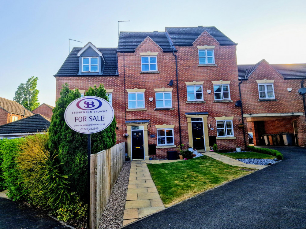 The four-bedroom and three-storey town house property on Salisbury Close, Crewe (Ryan Parker).