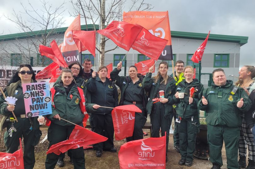 Ambulance workers across Stoke-on-Trent will strike for twelve hours on Monday 12 June (LDR).