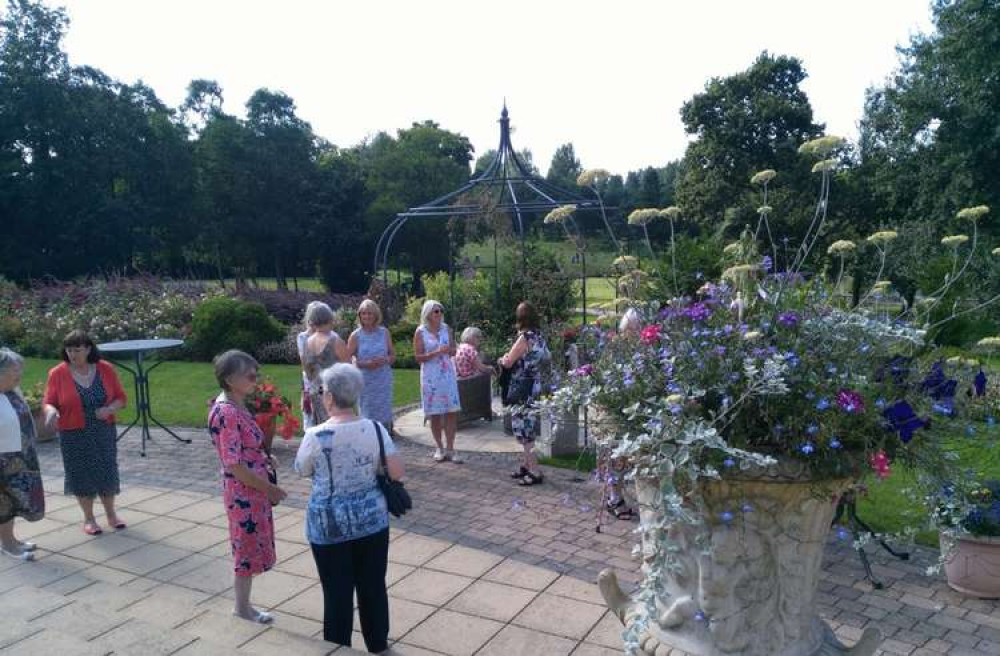 Enjoying the late Summer sun in the Vale gardens.