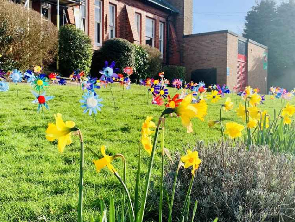 Flowers created by the children of Frodsham CE Primary School Flowers created by the children of Frodsham CE Primary School
