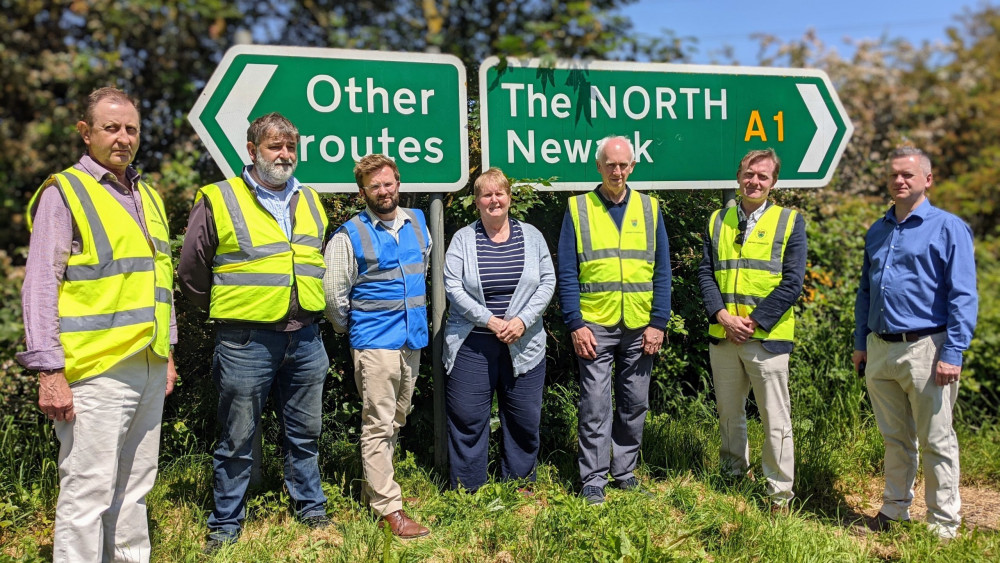 Cllrs and litter pickers are keep to get the stretch of road from Stamford cleaned up. Image credit: LDRS. Cllrs and litter pickers are keep to get the stretch of road from Stamford cleaned up. Image credit: LDRS.