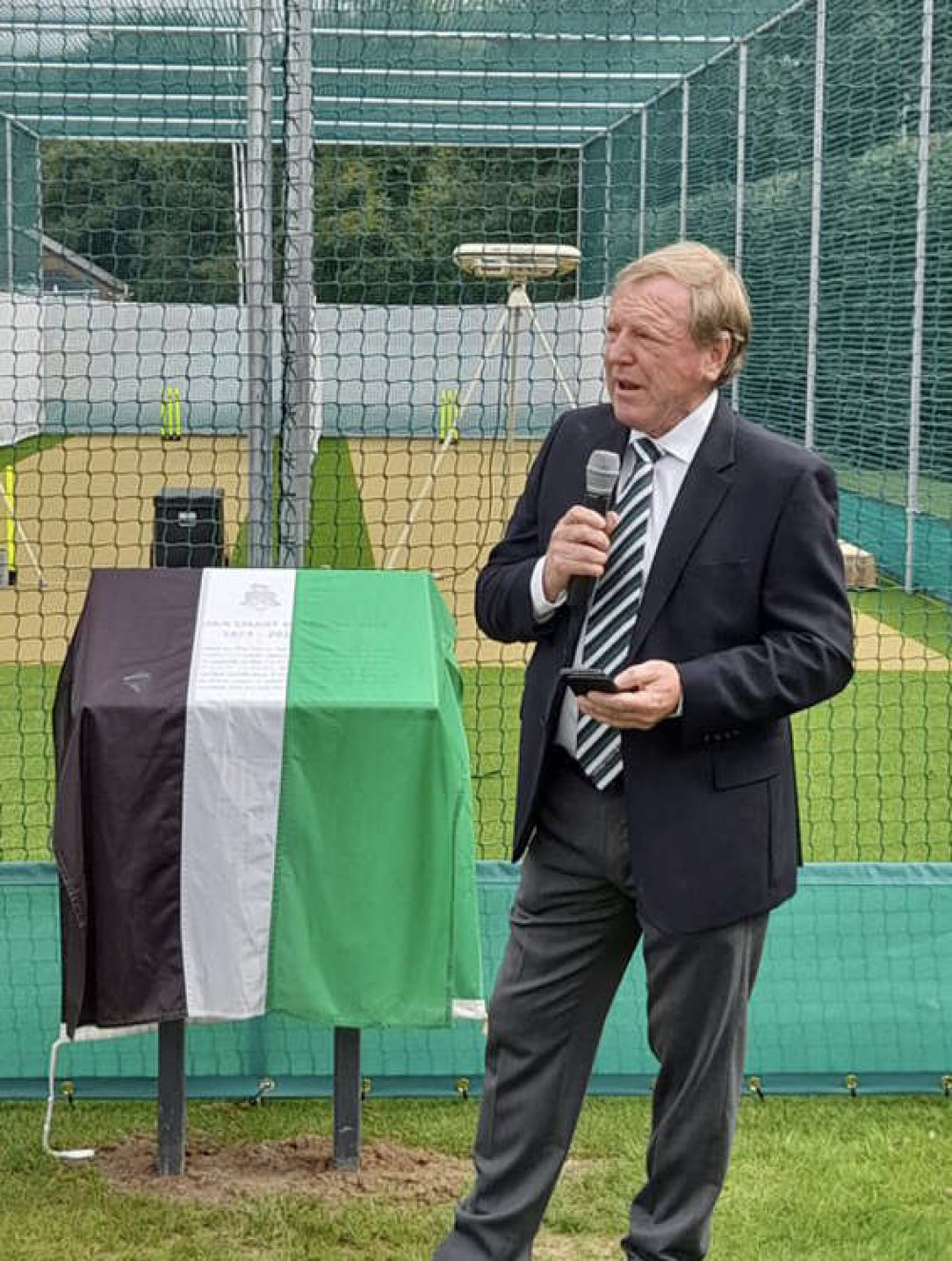 Former Glamorgan and Gloucestershire cricketer Alan Wilkins spoke at the event