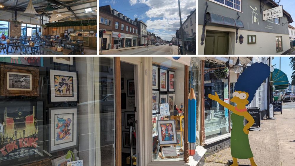 Did you know Honiton Nub News has a Shop Local page? (From Left: The Kitchen at Combe Garden Centre, The Holt, Blue Pencil Gallery, all Nub News)