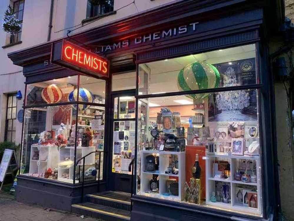 Sylvia Williams Chemist, on Cowbridge High Street