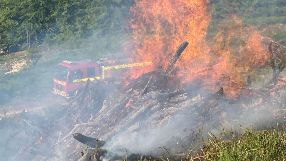 Crews were sent to a fire in the Stowford area of Woodbury Common (Exmouth Fire Station)