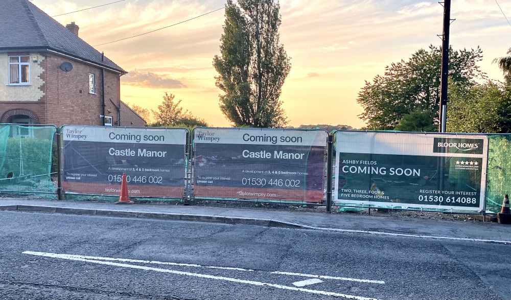 The entrance to the new Ashby development is on Nottingham Road. Photo: Ashby Nub News