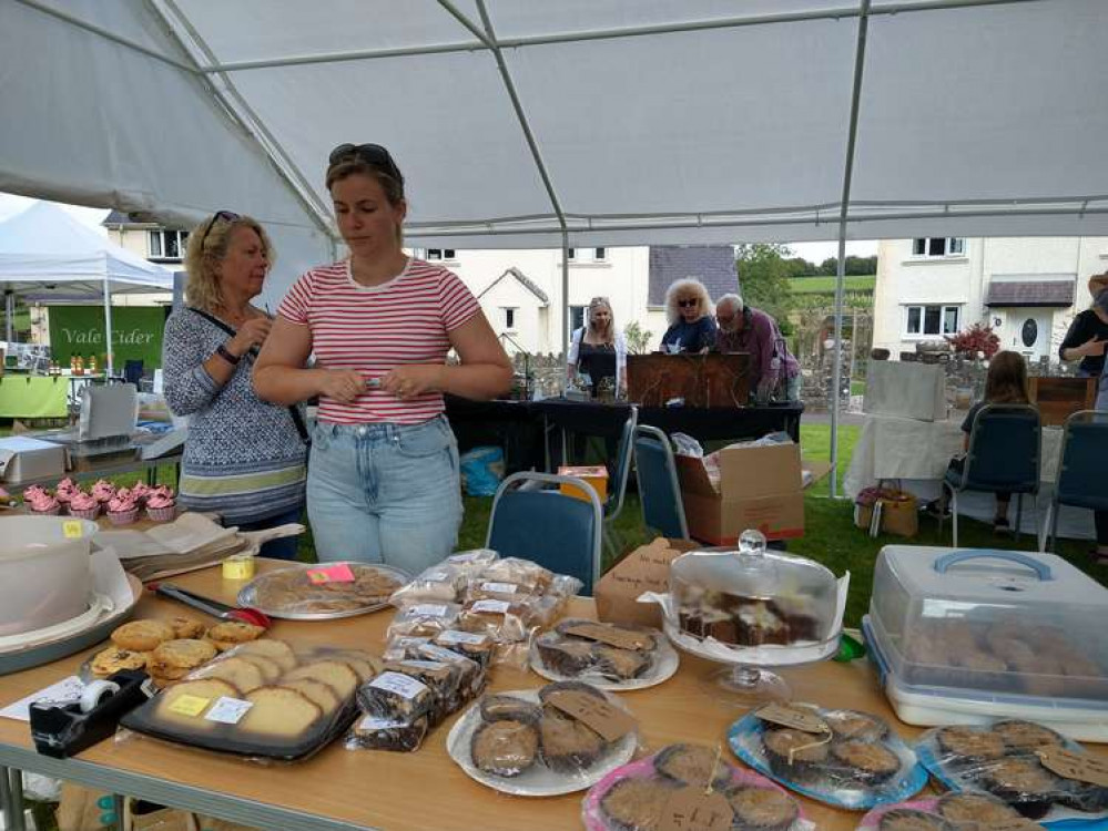 Llanfair Primary School PTA cake stall