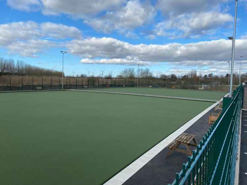 The bowling greens at the new clubhouse The bowling greens at the new clubhouse