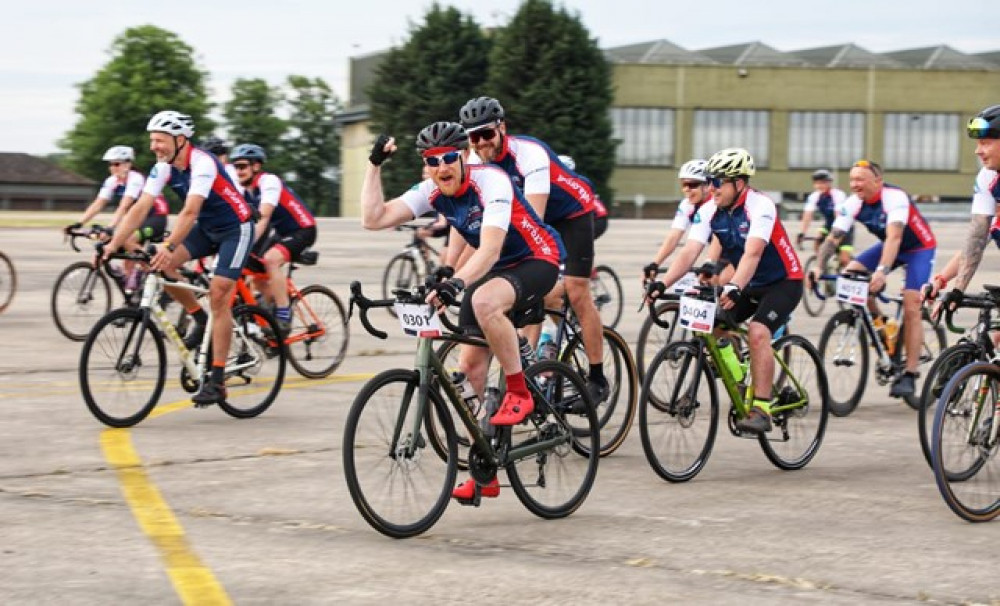RAFA riders took part in a huge cycle event to raise money for the military charity, RAF Association. Image credit: RAFA. RAFA riders took part in a huge cycle event to raise money for the military charity, RAF Association. Image credit: RAFA.