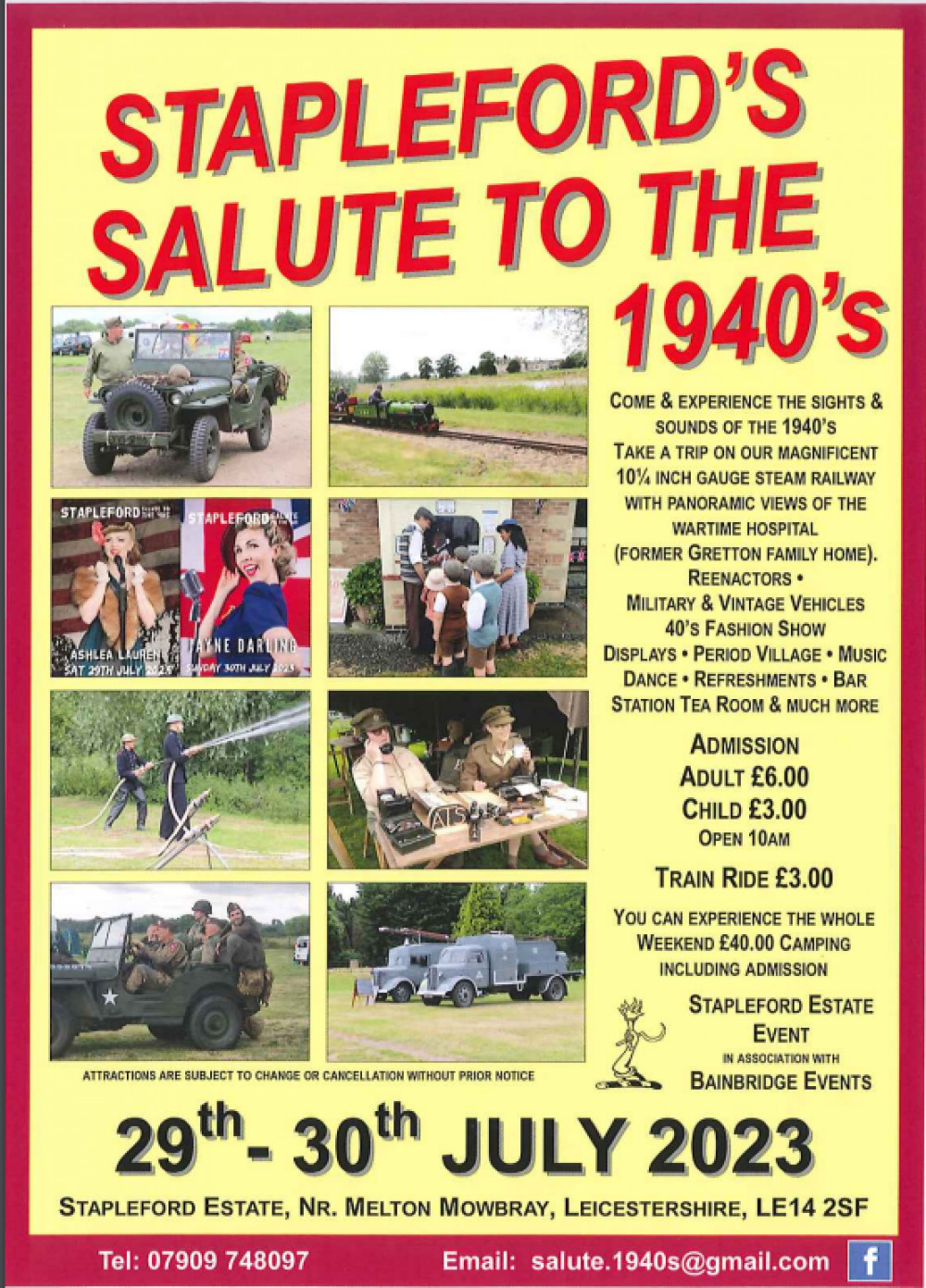 Stapleford Estate - Salute to the 1940s Stapleford Estate - Salute to the 1940s