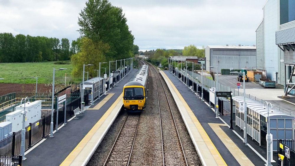 The new railway station at Marsh Barton, Exeter (DCC)