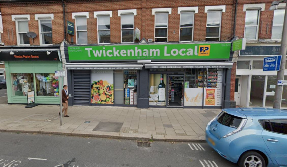 A Twickenham convenience store has lost a battle to sell booze after its licence was stripped last year. Credit: Google Streetview.