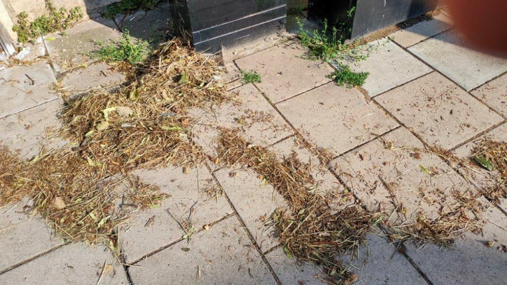 The flooding on Scotgate has left debris, making it an ongoing issue for shop owners. Image credit: Ian Jarvis. 