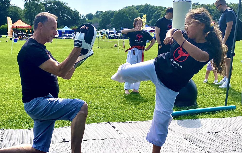 Hills Combat Karate Club, based in Packington, made their debut at Ashby Sport Fun Day. All Photos: Ashby Nub News