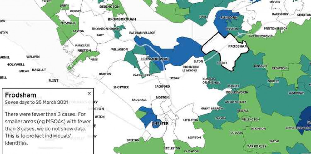 Cases are in single figures in Frodsham and Helsby Cases are in single figures in Frodsham and Helsby