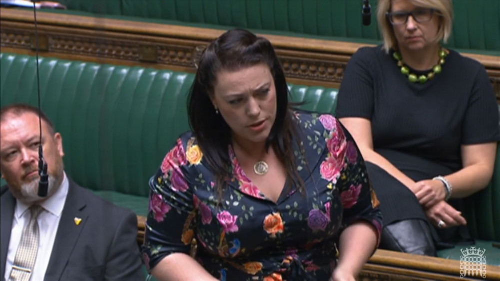 Alicia Kearns MP spoke in Parliament about a solar farm proposed for land on the Stamford-Rutland border. Image credit: LDRS.